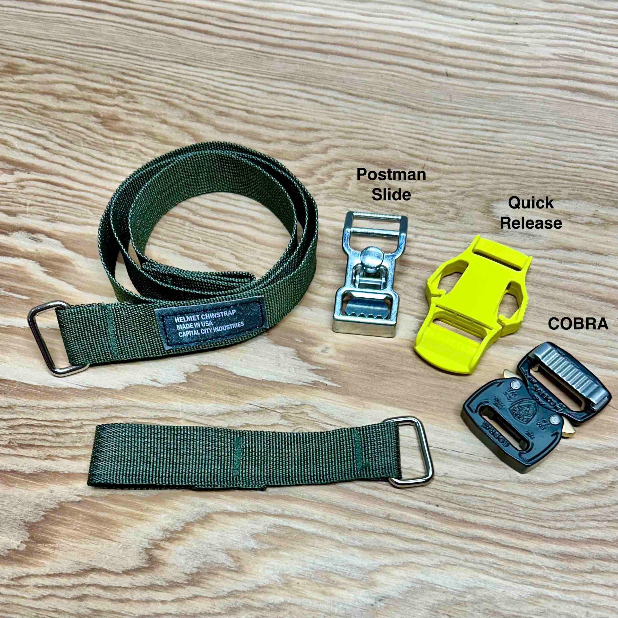 CCI Helmet Chinstrap/ Green Nomex | CAPITAL CITY